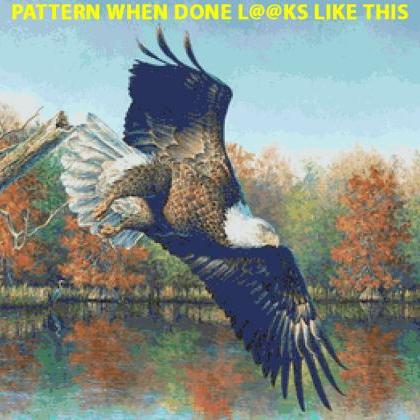 Autumn Eagle Cross Stitch Pattern***l@@k***buyers..