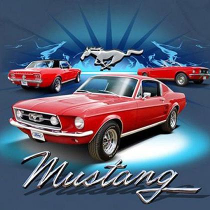 1968 Ford Mustang Cross Stitch Pattern..