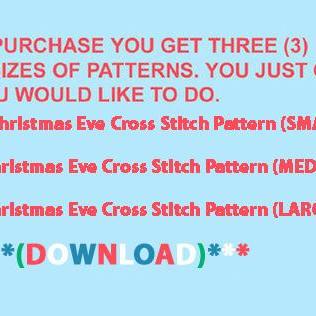Christmas Eve Cross Stitch Pattern***l@@k***buyers..
