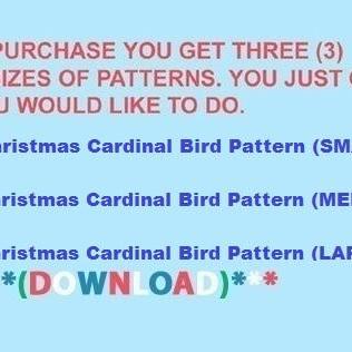 Christmas Cardinal Bird Cross Stitch..