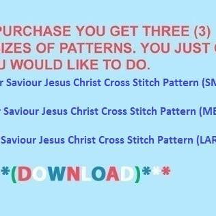 Our Saviour Jesus Christ Cross Stitch..