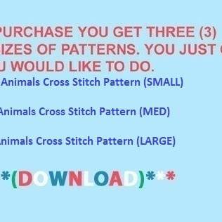 Farm Animals Cross Stitch Pattern***l@@k***buyers..