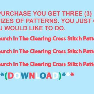 Church In The Clearing Cross Stitch..