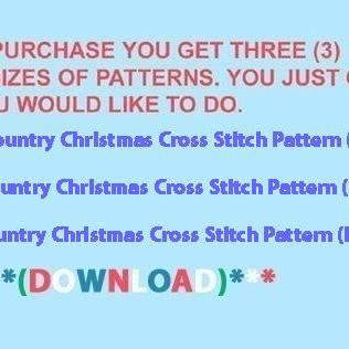 Country Christmas Cross Stitch..