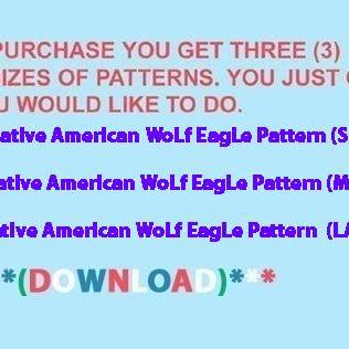 Native American Wolf Eagle Cross Stitch..