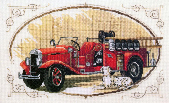 ( CRAFTS ) Classic Fire Engine Cross Stitch Pattern***LOOK***Buyers Can Download Your Pattern As Soon As They Complete The Purchase
