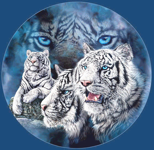 ( Crafts ) White Snow Tigers Cross Stitch Pattern***LOOK***Buyers Can Download Your Pattern As Soon As They Complete The Purchase