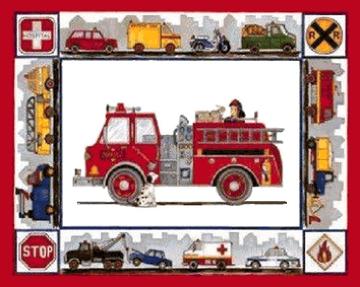 ( Crafts ) Fire Engine Truck Cross Stitch Pattern***look*** Buyers Can Download Your Pattern As Soon As They Complete The Purchase