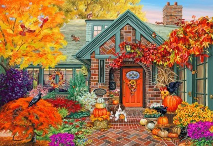 Visions Of Fall Cross Stitch Pattern***look***buyers Can Download Your Pattern As Soon As They Complete The Purchase