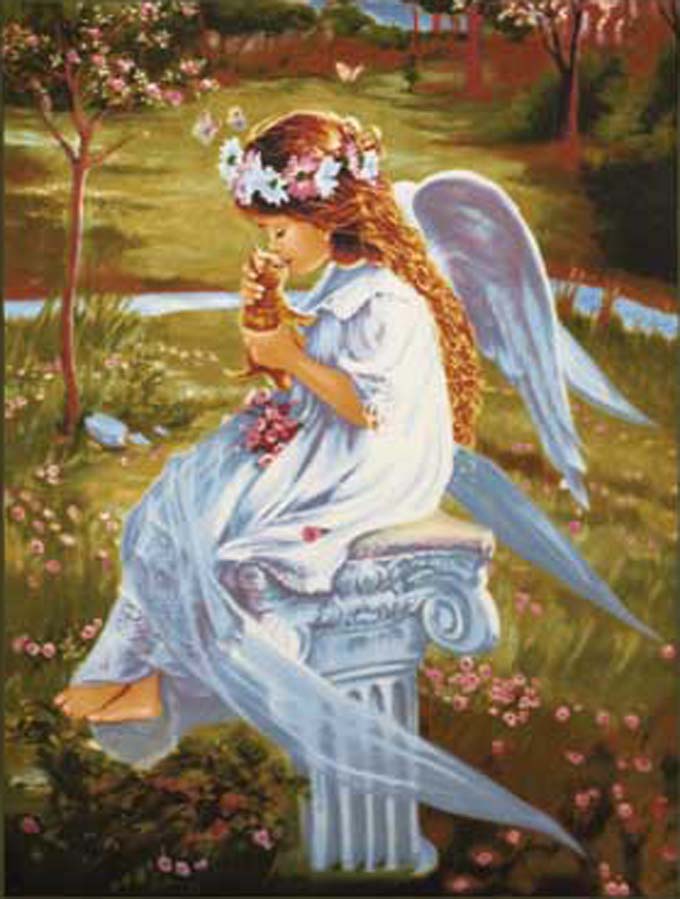 ( CRAFTS ) Beautiful Child Angel Cross Stitch Pattern***LOOK***Buyers Can Download Your Pattern As Soon As They Complete The Purchase