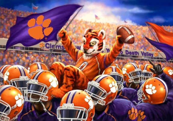 ( CRAFTS ) CLemson Tigers Stadium Cross Stitch Pattern***L@@K****Buyers Can Download Your Pattern As Soon As They Complete The Purchase