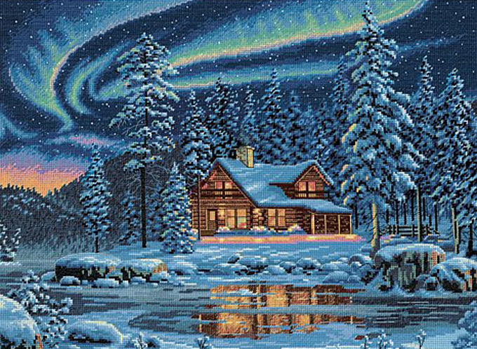 Aurora Cabin Cross Stitch Pattern***look***buyers Can Download Your Pattern As Soon As They Complete The Purchase