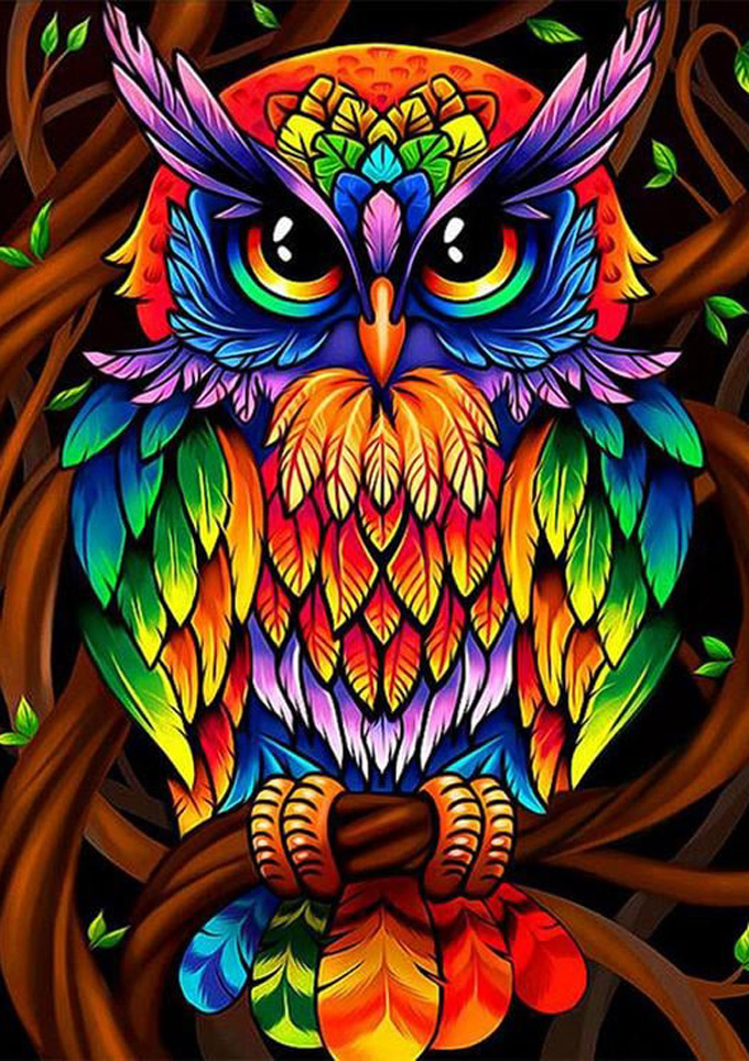 Colorful Owl Cross Stitch Pattern***look***buyers Can Download Your Pattern As Soon As They Complete The Purchase