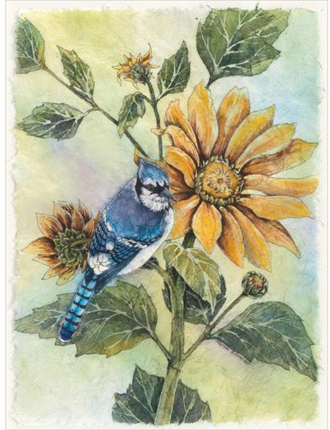BIRDS Sunflower Blue Jay Cross Stitch Pattern***LOOK***Buyers Can Download Your Pattern As Soon As They Complete The Purchase