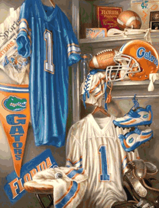 Florida Gator Locker Room Cross Stitch Pattern***look***buyers Can Download Your Pattern As Soon As They Complete The Purchase