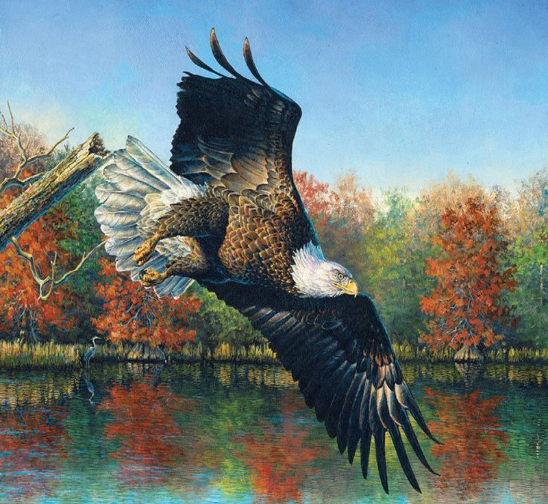 Autumn Eagle Cross Stitch Pattern***l@@k***buyers Can Download Your Pattern As Soon As They Complete The Purchase