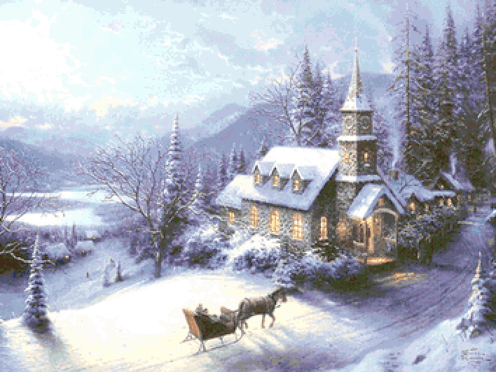 Winter Sleigh Ride Cross Stitch Pattern***l@@k***buyers Can Download Your Pattern As Soon As They Complete The Purchase