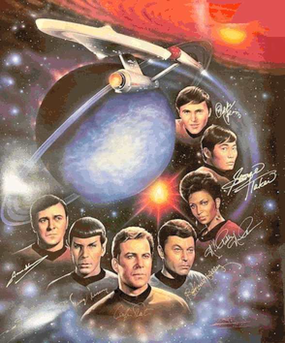 Star Trek Crew Cross Stitch Pattern***l@@k***buyers Can Download Your Pattern As Soon As They Complete The Purchase