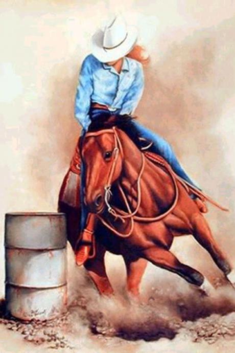 ( CRAFTS ) BarreL Racing Horse Cross Stitch Pattern***LOOK***Buyers Can Download Your Pattern As Soon As They Complete The Purchase