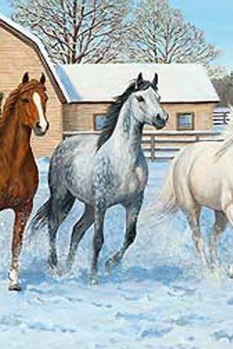 CRAFTS Horses In Snow Cross Stitch Pattern***LOOK***Buyers Can Download Your Pattern As Soon As They Complete The Purchase