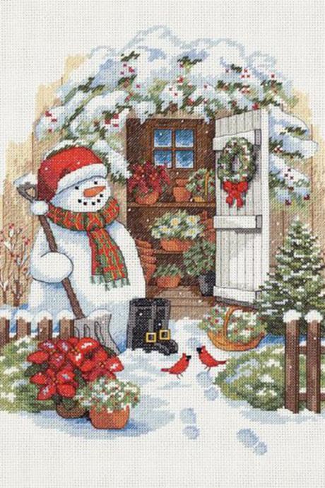 ( CRAFTS ) Snowmans Holiday Shed Cross Stitch Pattern***LOOK***Buyers Can Download Your Pattern As Soon As They Complete The Purchase