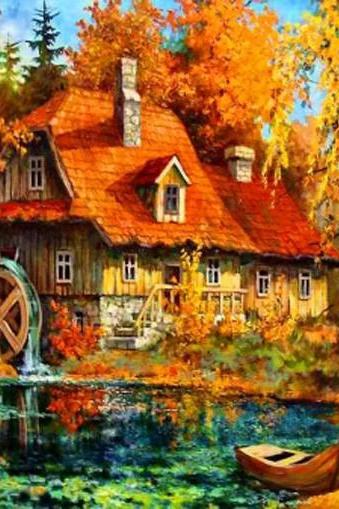 ( CRAFTS ) Autum Water Wheel Cross Stitch Pattern***LOOK*** Buyers Can Download Your Pattern As Soon As They Complete The Purchase