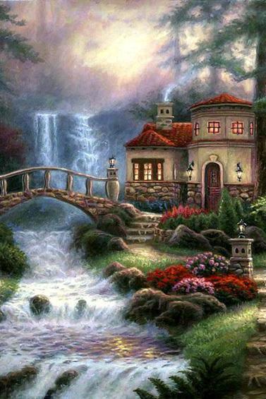 ( CRAFTS ) Sierra River Falls Cross Stitch Pattern***LOOK***Buyers Can Download Your Pattern As Soon As They Complete The Purchase