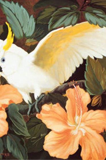 Cockatoo Bird Hibiscus Cross Stitch Pattern***LOOK***Buyers Can Download Your Pattern As Soon As They Complete The Purchase
