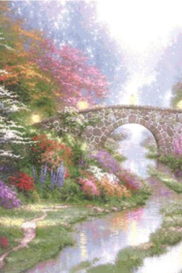 The River Bridge Cross Stitch Pattern***l@@k***buyers Can Download Your Pattern As Soon As They Complete The Purchase