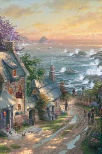 Thomas Kinkade Village Lighthouse Cross Stitch Pattern***l@@k***buyers Can Download Your Pattern As Soon As They Complete The Purchase