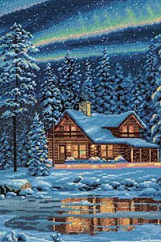 ( CRAFTS ) Aurora Cabin Cross Stitch Pattern***LOOK***Buyers Can Download Your Pattern As Soon As They Complete The Purchase