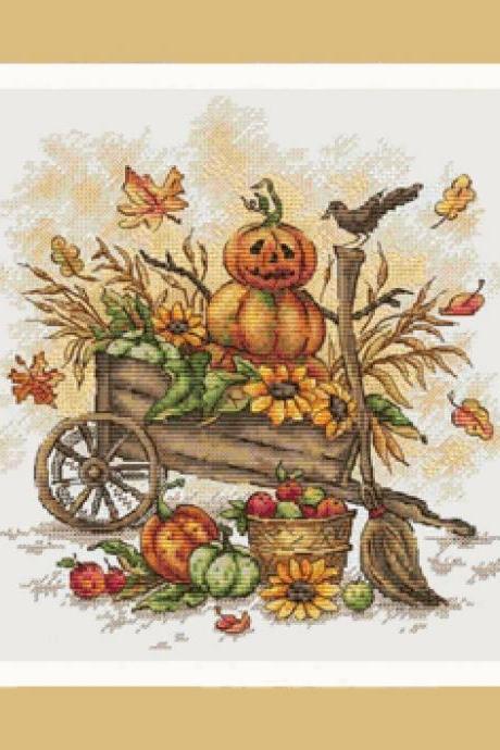 Fall Pumpkins Cross Stitch Pattern***look***buyers Can Download Your Pattern As Soon As They Complete The Purchase