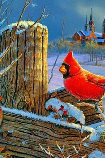 Winter Cardinals Cross Stitch Pattern ***look***buyers Can Download Your Pattern As Soon As They Complete The Purchase