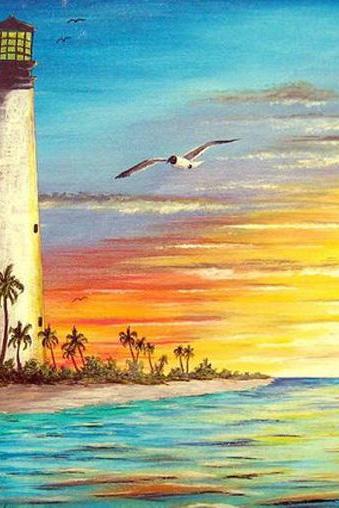 # 3 Light House Sunset Cross Stitch Pattern ***look***buyers Can Download Your Pattern As Soon As They Complete The Purchase