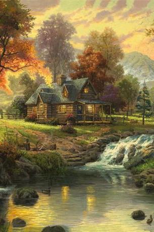Mountain Retreat Cross Stitch Pattern***look***buyers Can Download Your Pattern As Soon As They Complete The Purchase