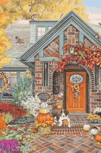 Welcome To Autumn Cross Stitch Pattern***l@@k***buyers Can Download Your Pattern As Soon As They Complete The Purchase