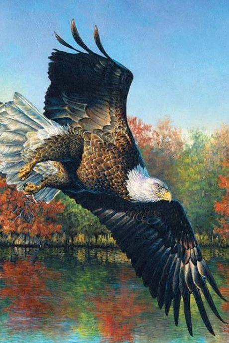 Autumn Eagle Cross Stitch Pattern***l@@k***buyers Can Download Your Pattern As Soon As They Complete The Purchase
