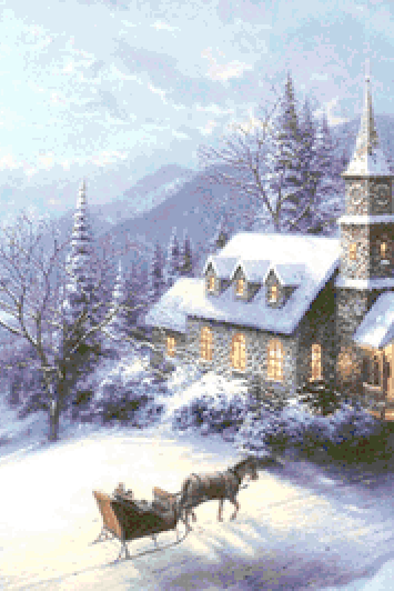 Winter Sleigh Ride Cross Stitch Pattern***l@@k***buyers Can Download Your Pattern As Soon As They Complete The Purchase
