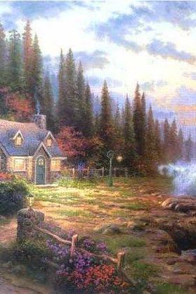 Thomas Kinkade Sea Side Hideaway Cross Stitch Pattern***l@@k***buyers Can Download Your Pattern As Soon As They Complete The Purchase