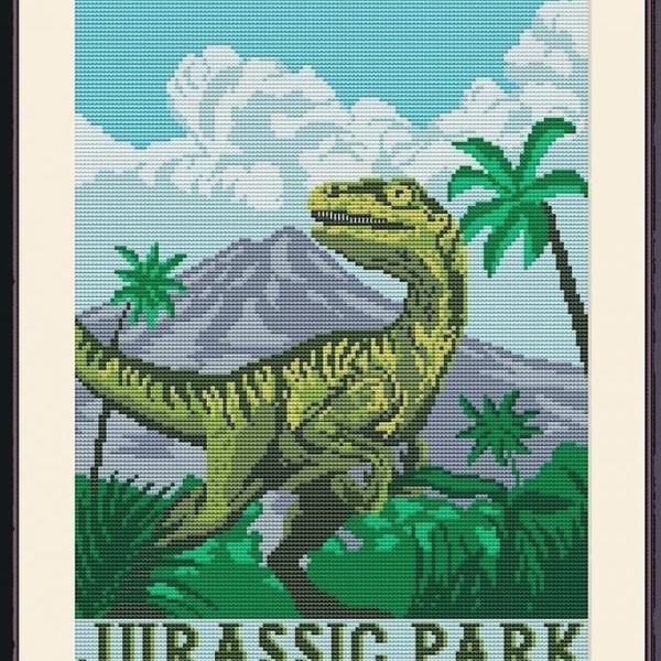 Jurassic Park Cross Stitch Pattern***LOOK***Buyers Can Download Your Pattern As Soon As They Complete The Purchase