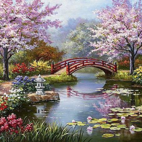  ( CRAFTS ) OrientaL Garden Cross Stitch Pattern***LOOK***Buyers Can Download Your Pattern As Soon As They Complete The Purchase