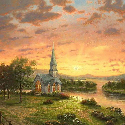 Kinkade Sunrise Chapel Cross Stitch Pattern***L@@K***Buyers Can Download Your Pattern As Soon As They Complete The Purchase