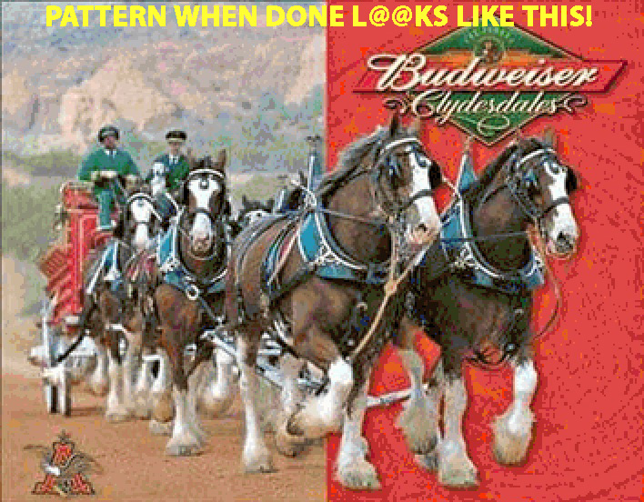 ( Crafts ) Budweiser Clydesdales Cross Stitch Pattern ***look***buyers